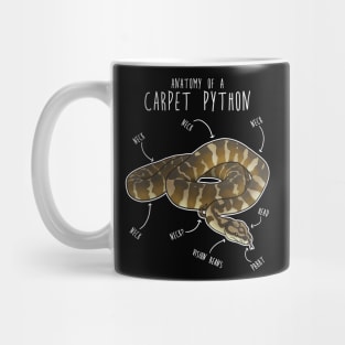 Darwin Carpet Python Snake Anatomy Mug